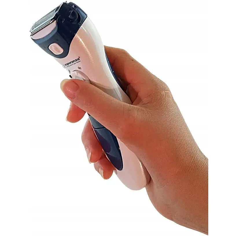 Бритва женская Esperanza EBG003B Blue анатомической формы на батарейках - фото 2