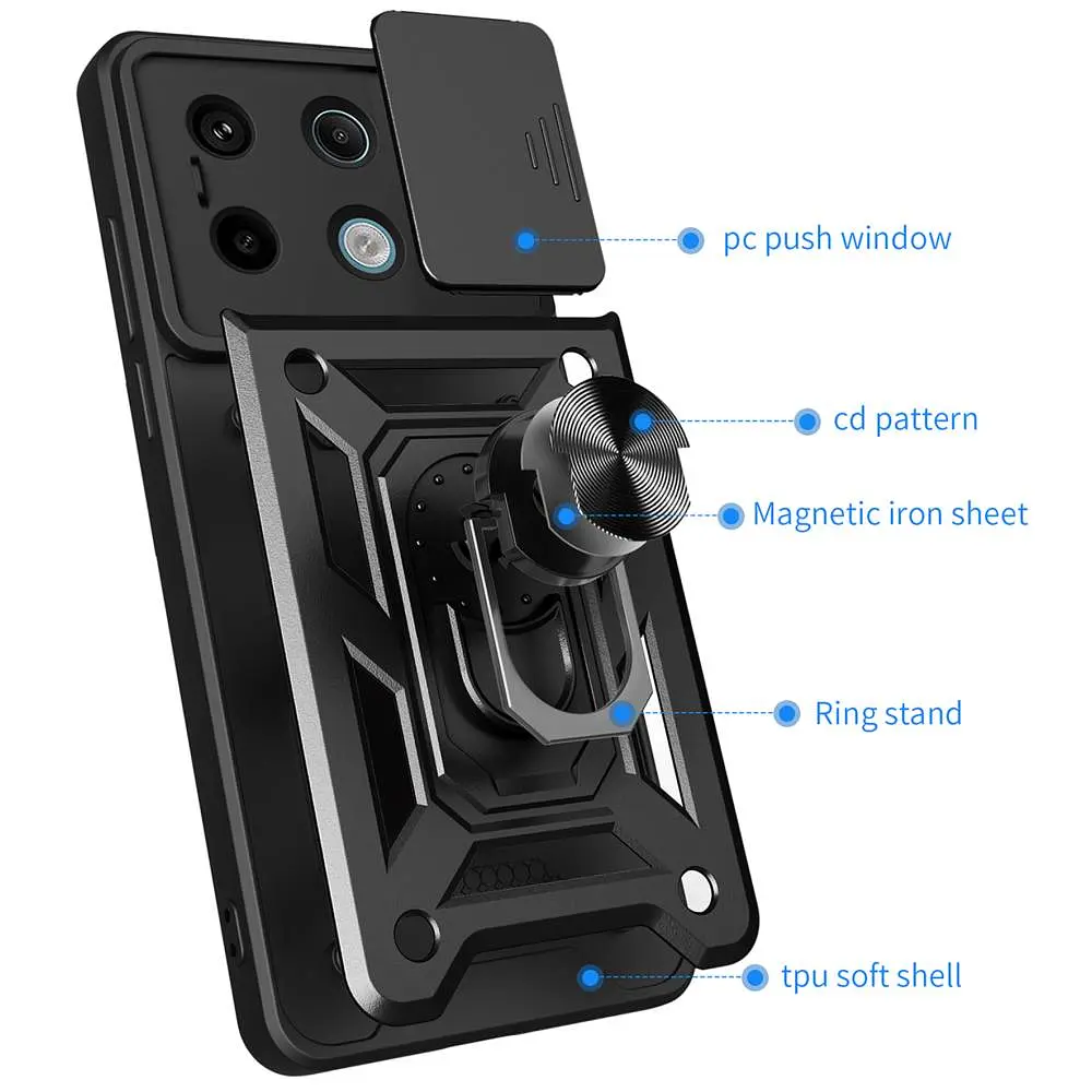 Чохол Armor Guard Shield Xiaomi Redmi Note 13 Pro 5G/Poco X6 5G Black - фото 3