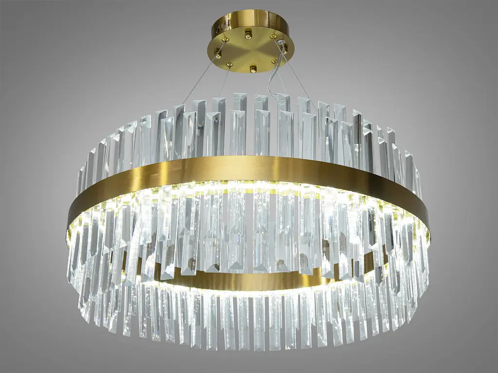 Підвісна кришталева світлодіодна люстра 150 Вт Diasha 840/600BR - фото 2