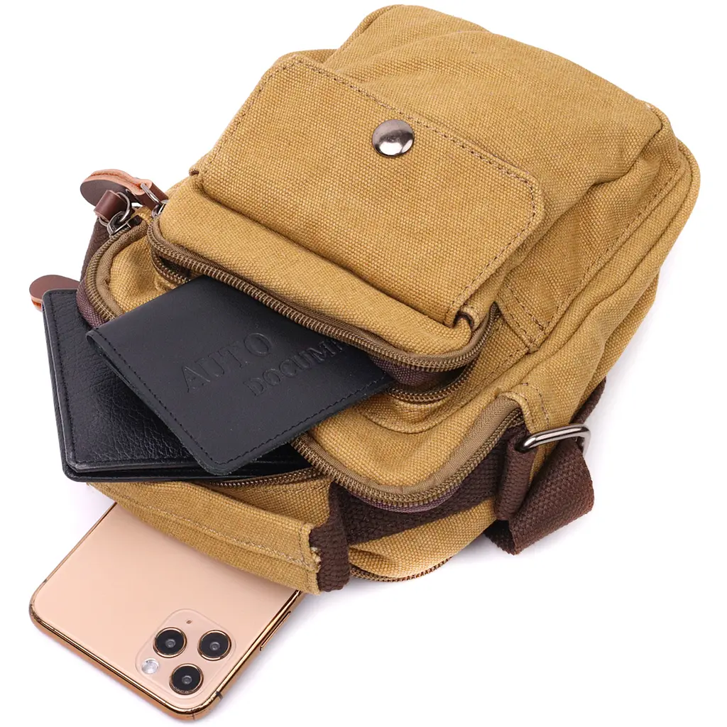 Сумка мужская Vintage 14,5х19х10,5 см sum0023517 - фото 6