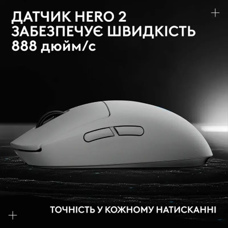 Мишка Logitech G Pro 2 Lightspeed Wireless White (910-007302) - фото 11