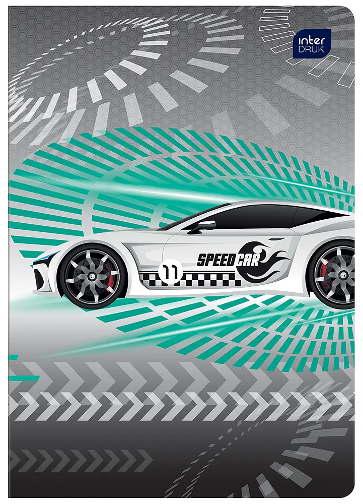 Зошит Interdruk Speed cars лінійка A5 12 аркушів 8 шт. (298669-8) - фото 2
