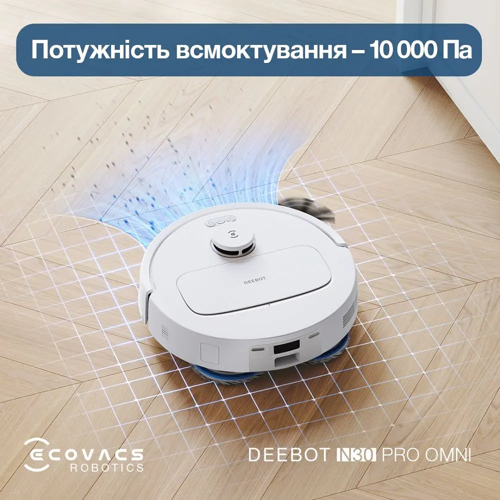 Робот-пилосос Ecovacs Omni N30 Pro (YDLX11-1) White (YDLX11-1 WHITE) - фото 8
