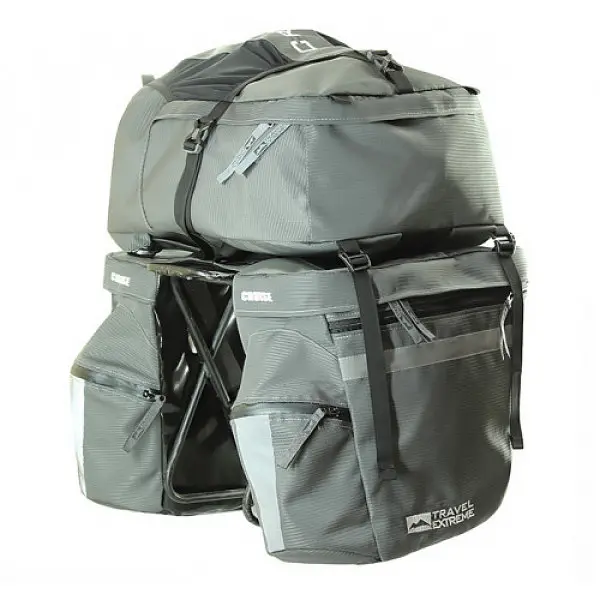 Велобаул Travel Extreme Cruise 50 L Grey (1060-TE-В002LGR) - фото 4