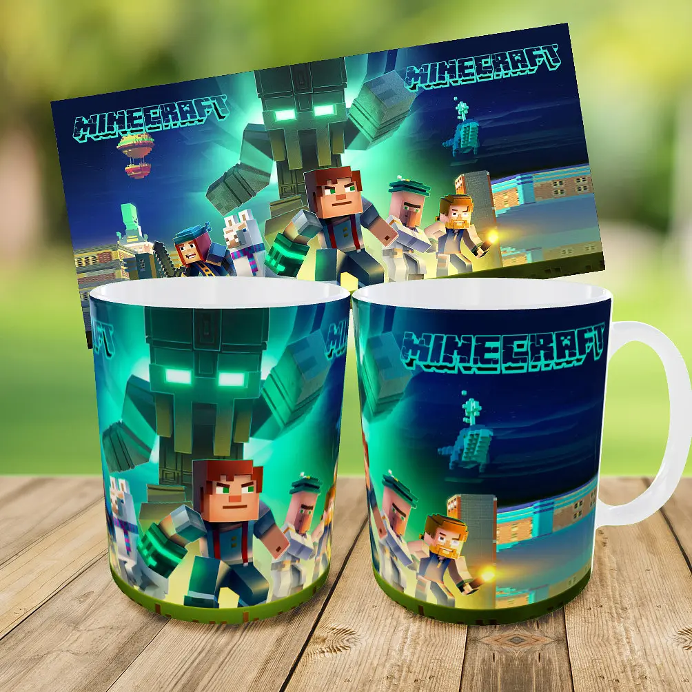 Набор: детская сумка-бананка+кружка Майнкрафт "Minecraft" 32х15см,бананка для мальчика через плечо (00922) - фото 3