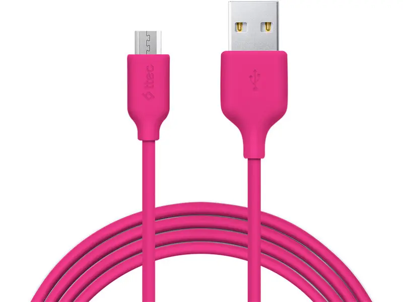 Кабель Ttec MicroUSB 1.2m Pink (2DK7530P) - фото 3