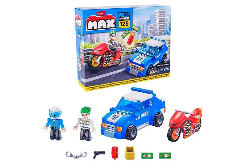 Конструктор Zuru MAX CITY Поліція 83164 125 деталей, коробка 6x20x17см