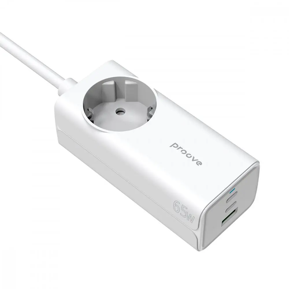 Мережевий фільтр Proove Power Strip PD-02 65W (2 Type-C + 1USB) white (PSP165210001) - фото 9