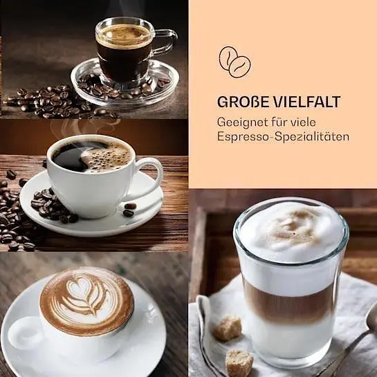 Кофеварка Klarstein BellaVita Espresso 1575 Вт 20 бар (10033137) - фото 6