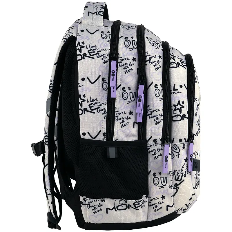 Рюкзак GoPack Teens 162M-1 Чорно-молочний (GO26-162M-1) - фото 4