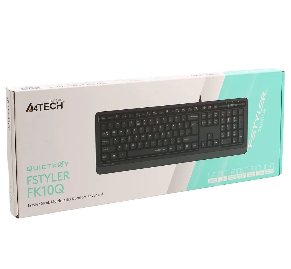 Клавиатура A4Tech Fstyler FK10Q USB Dark Grey (FK10Q (Grey)) - фото 7