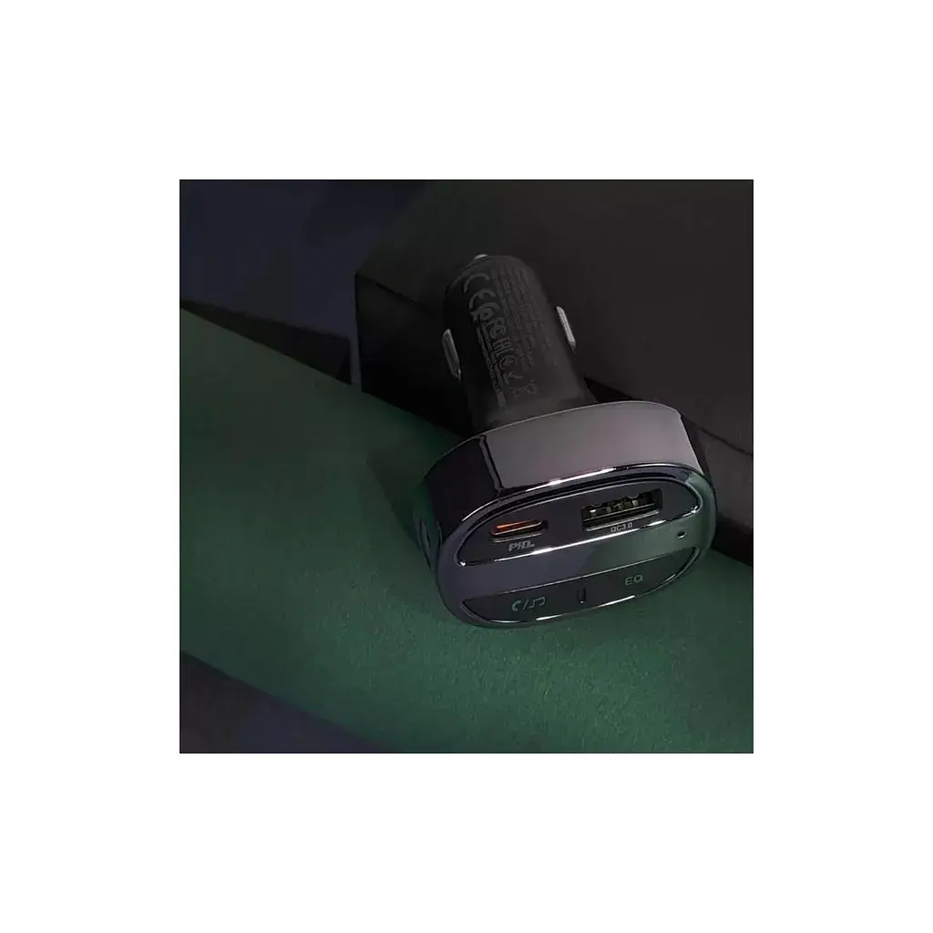 FM модулятор HOCO (E70, Black, Box) - фото 7