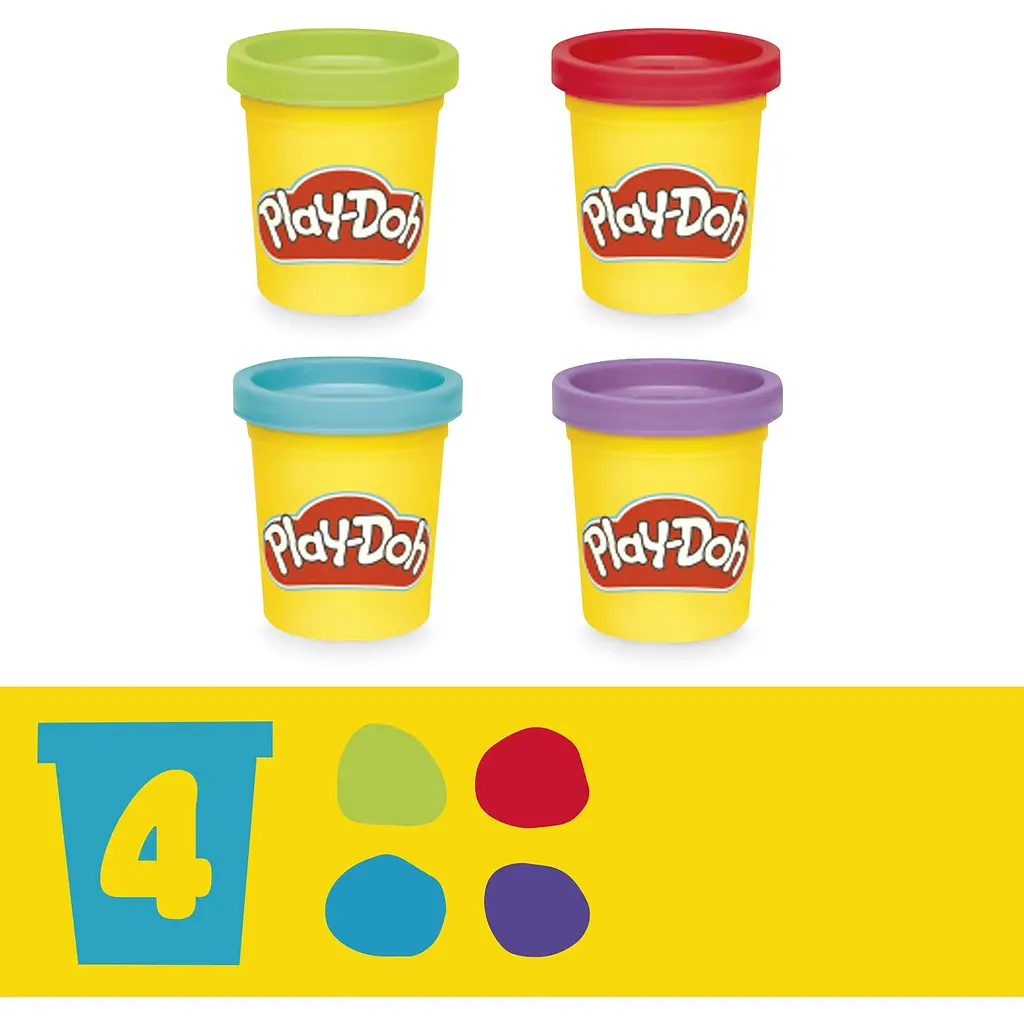 Набір для творчості з пластиліном Play-Doh Fold & Go Playmat Starter Set зі складним килимком для зберігання, (F9143) - фото 4