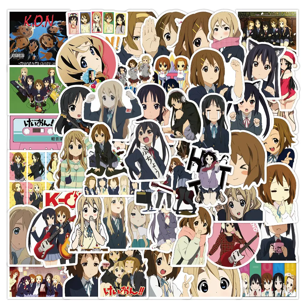 Стікерпак Кей-он! Набір наклейок GeekLand K-On! 50 штук - фото 3