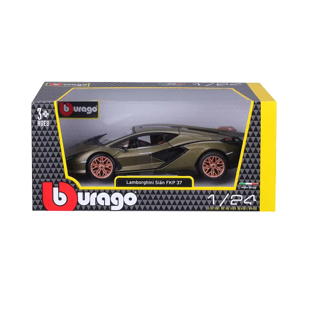 Автомодель - LAMBORGHINI SIÁN FKP 37 (асорті зелений металік, червоний металік, 1:24) - фото 5