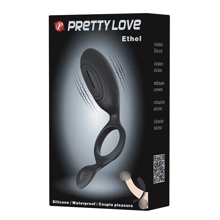 Ерекційне кільце з вібрацією Pretty Love Ethel Baile BI-026220 88024 - фото 3