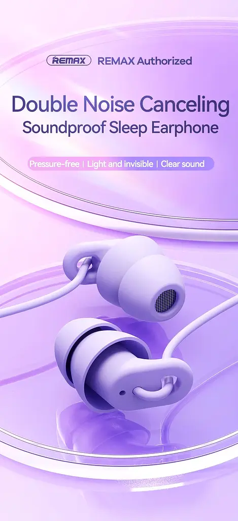 Наушники-затычки для сна Remax RM-518 Soft And Cozy, вакуумные, силиконовые ультрамягкие, Soft Touch, пассивное шумоподавление, White - фото 14