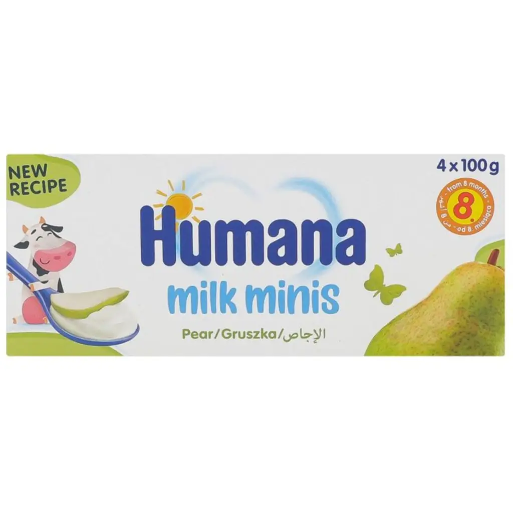 Продукт кисломолочний Humana Milk minis з грушею 4 шт. по 100 г  - фото 4