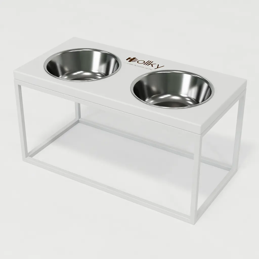 Hollky Base L — миски на підставці для середніх і великих собак (2 × 0,95 л, висота 20 см) - фото 8