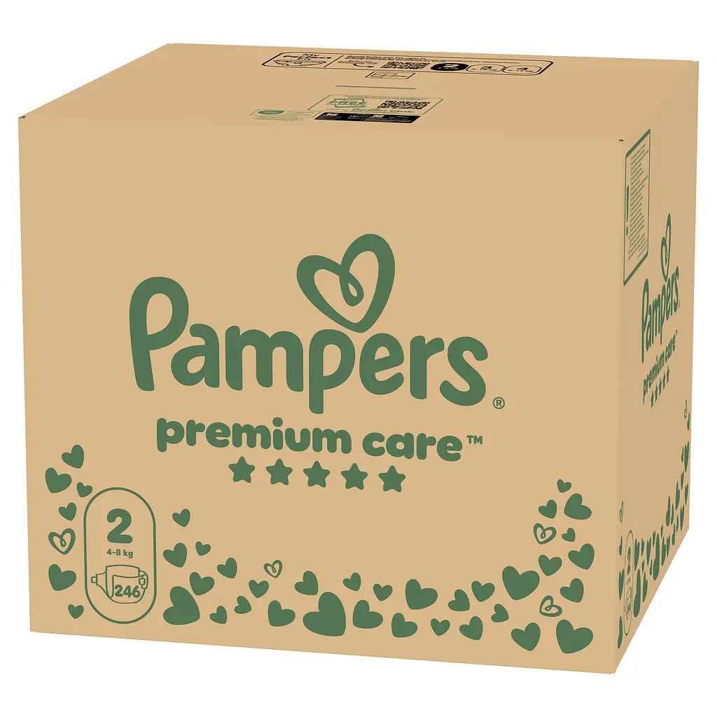 Уцінка. Набір підгузки Pampers Premium Care Розмір 2 (4-8 кг) 246 шт.  - фото 2