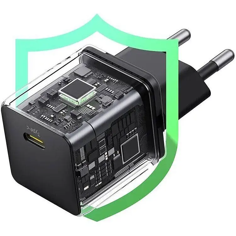 Мережевий зарядний пристрій Baseus Palm 1-USB-C 20W Cluster Black (P10111602113-00) [127629] - фото 6