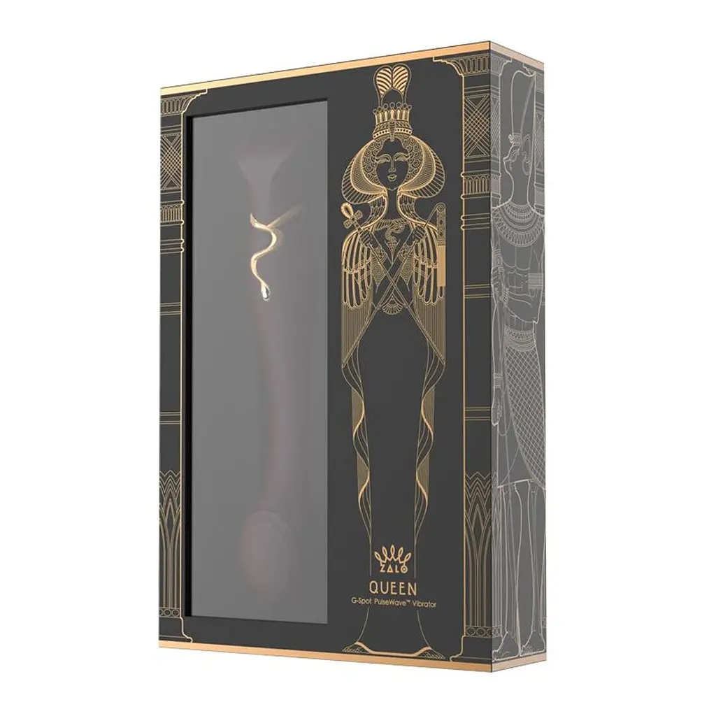Смартвібратор 3в1 Zalo - Queen Set Wine Red, пульсівна перлина та вакуум, кристал Swarovski - фото 11