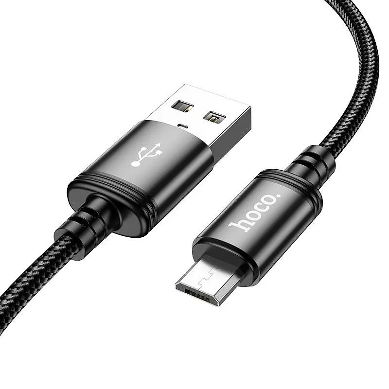 Кабель HOCO X91 Micro-USB Radiance charging data cable 3m чорний - фото 2