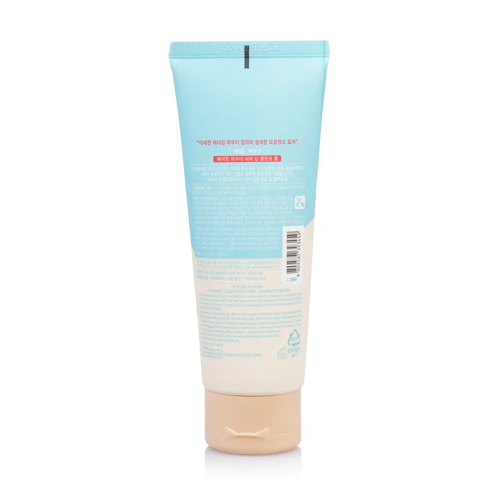 Пенка для глубокой очистки кожи лица и снятия макияжа Baking Powder BB Deep Cleansing Foam Etude House 160 мл - фото 2