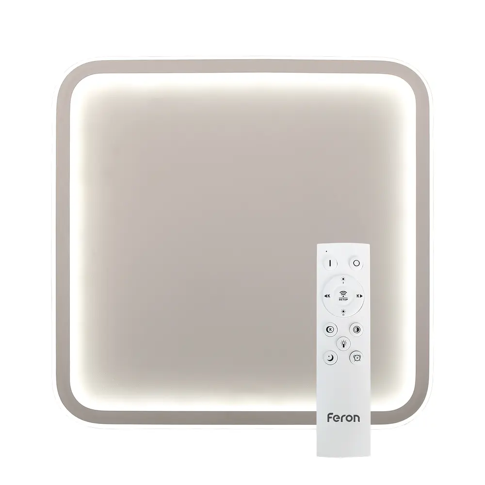 Светодиодная накладная люстра Feron AL6080 SQUARE 70Вт белый - фото 2