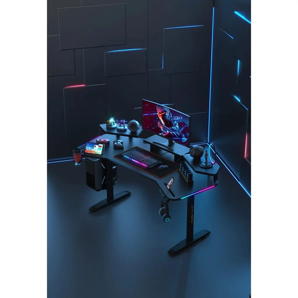 Комп'ютерний ігровий стіл Anda Seat Shadow Warrior (AD-D-DD1-1600L-02-BB) [123504] - фото 15
