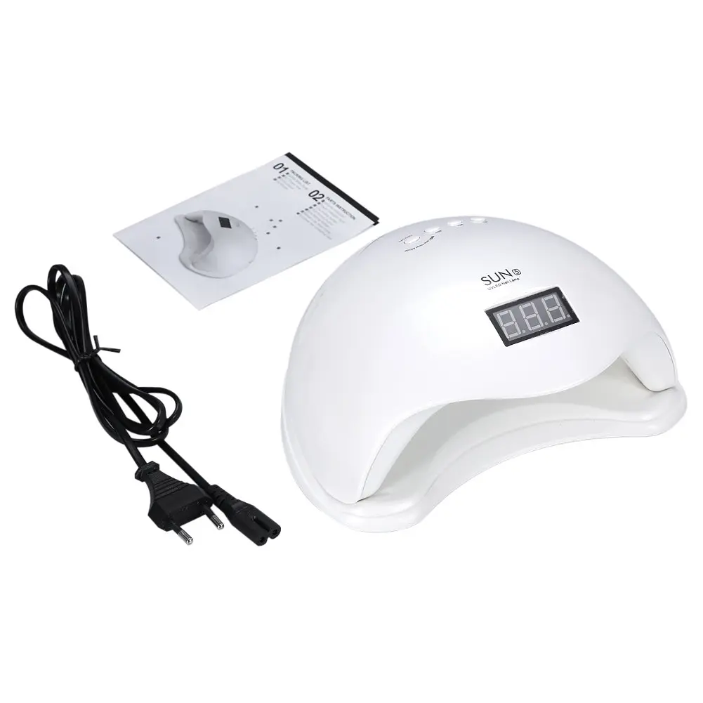 Лампа для манікюру Sun 5 ультрафіолетова LED 48W White (3_01292) - фото 2