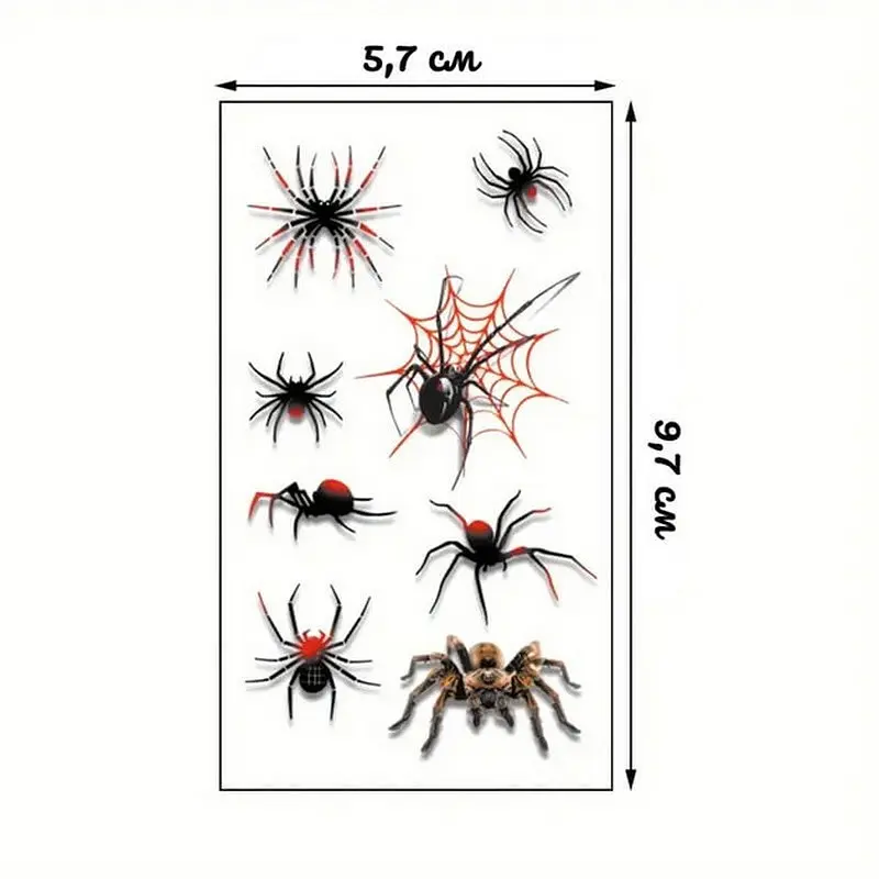 Набір дитячих тимчасових тату "Halloween black" tatto-halloween-black-set-30 - фото 6