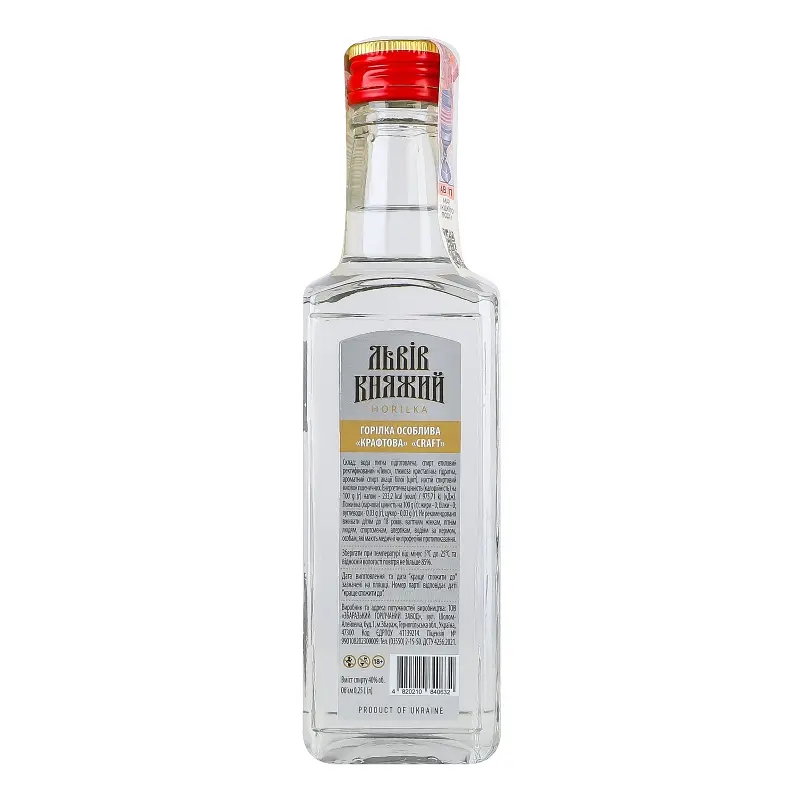 Уцінка. Горілка особлива Львів Княжий Крафтова 40% 0.25 л - фото 2