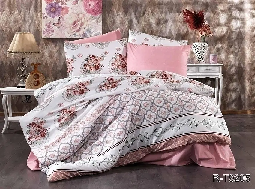 Комплект постільної білизни з компаньйоном (R-T9205) Євро TAG tekstil pbe0037136