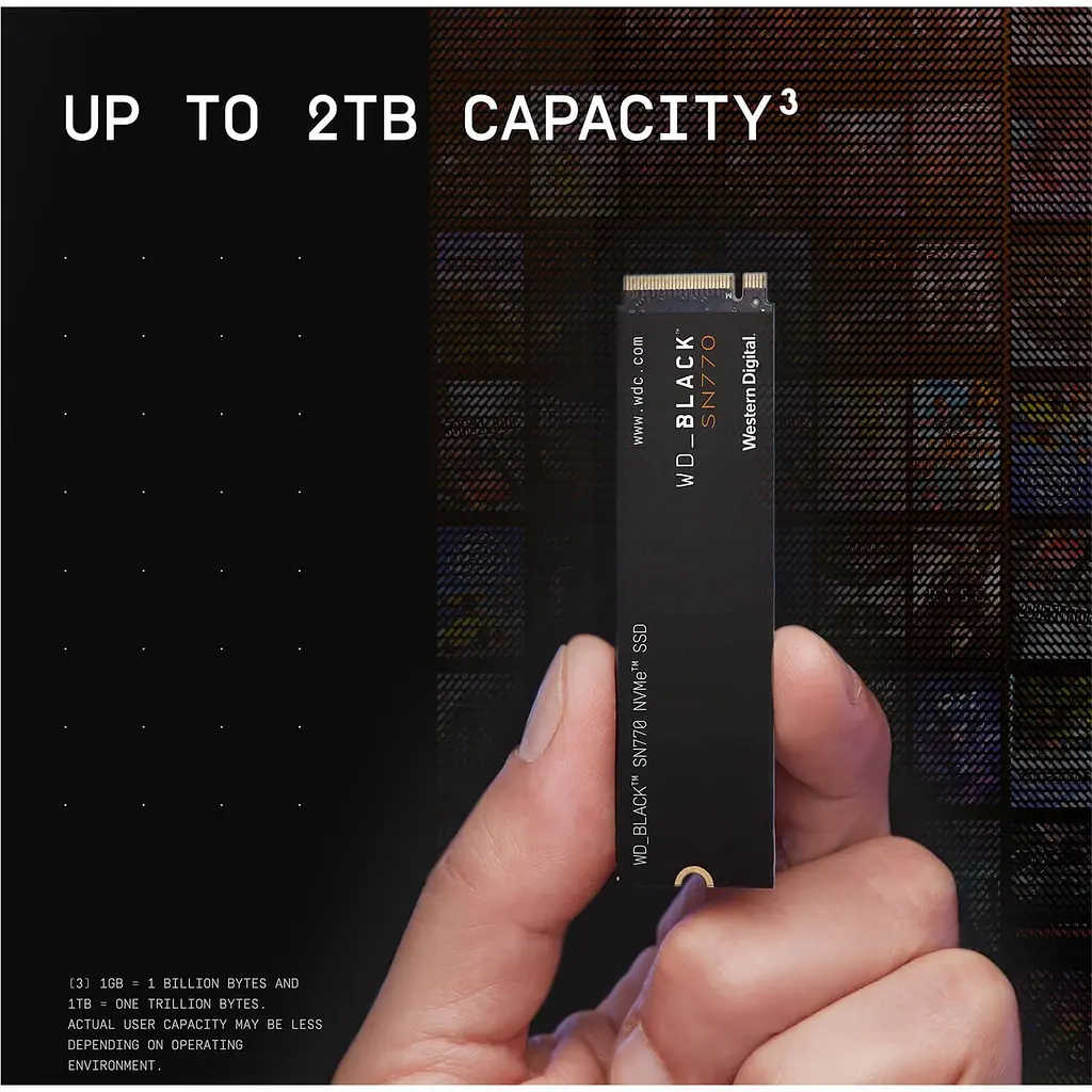 Накопичувач SSD Western Digital m.2 NVMe 250GB Black SN770 PCI-E 4.0 (WDS250G3X0E) - фото 5