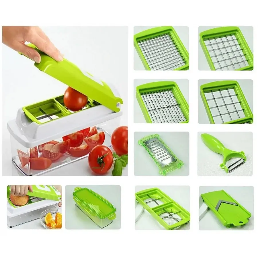 Мультирізка - овочерізка Nicer Dicer Найсер-Дайсер ∙ 11 видів нарізки - фото 4