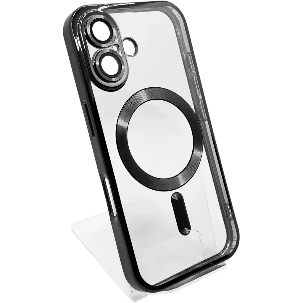 Чохол-накладка BeCover TPU Chrome Case (MagSafe) для Apple iPhone 16 Plus Black (712075) - фото 2