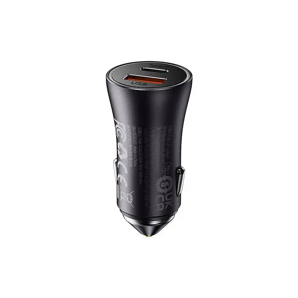 Автомобильное зарядное устройство Baseus Golden Contactor Max Dual Fast Charger Car Charger U+C 60W CGJM000113 - фото 2