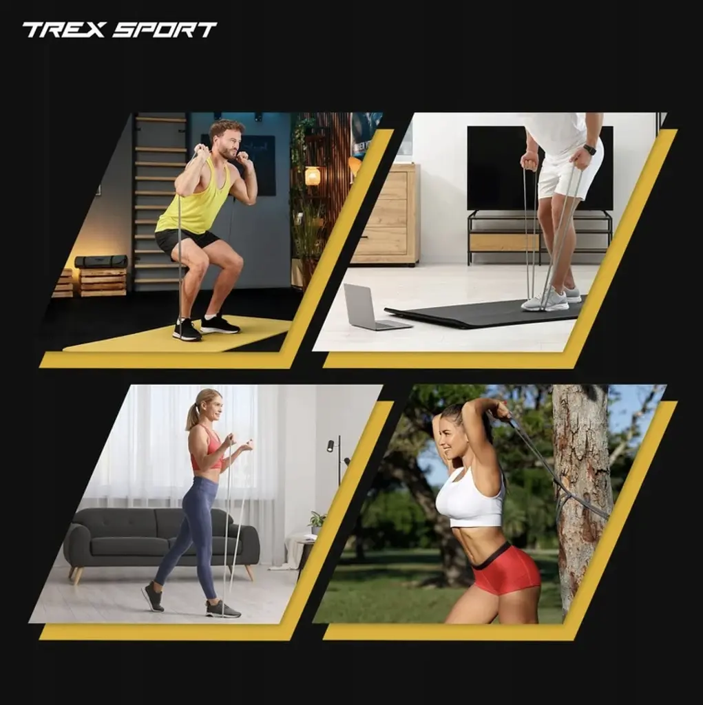 Набір резинок для фітнесу Trex Sport TX-004PB 4в1 2-41кг - фото 13