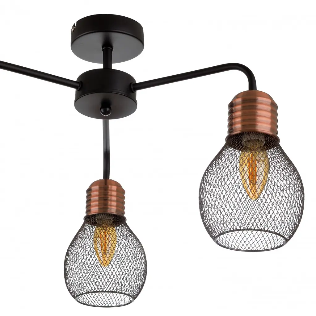 Люстра Brille потолочная лофт E14 40W BK (BL-973C/3) - фото 5