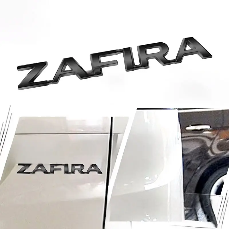 Емблема напис ZAFIRA Зафіра 145х18 мм Чорна (Завод) - фото 4