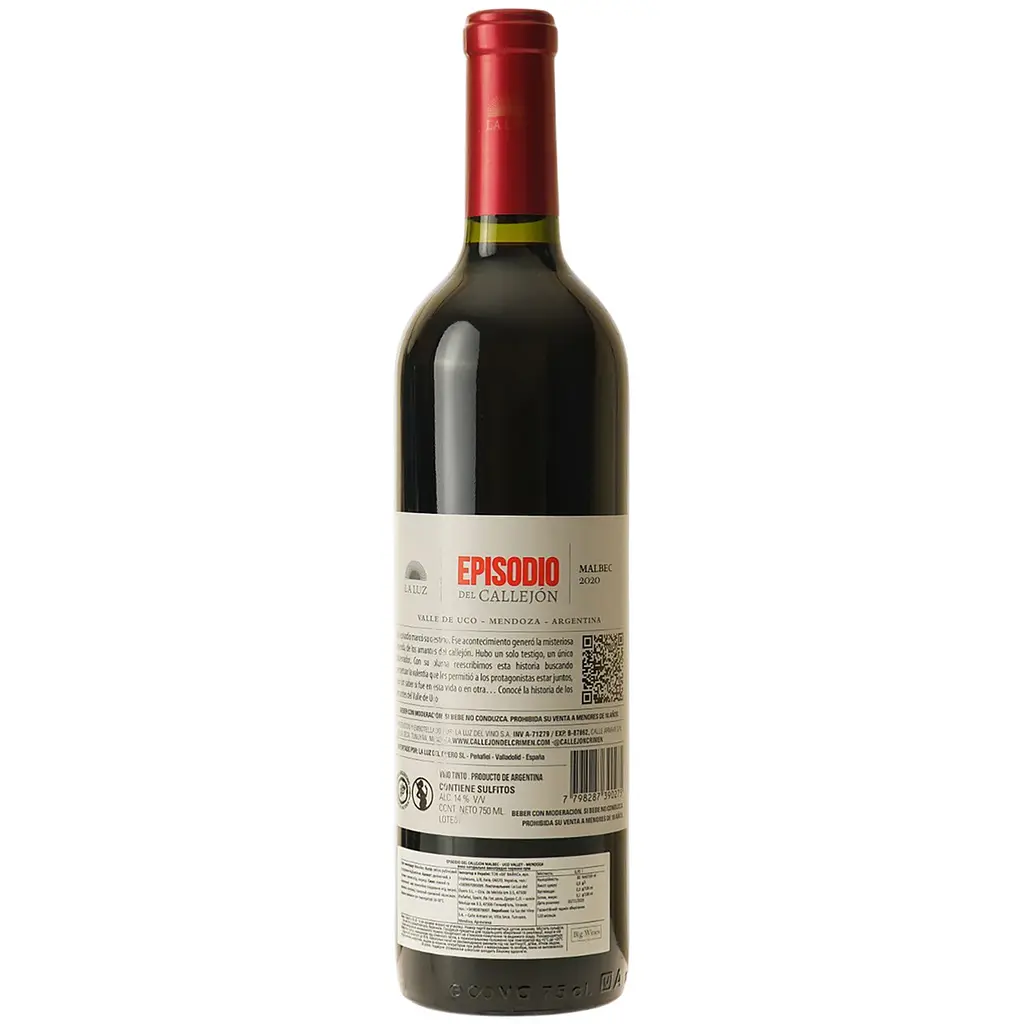 Вино La Luz Episodio Del Callejon Malbec Uco Valley Mendoza червоне сухе 0.75 л - фото 2