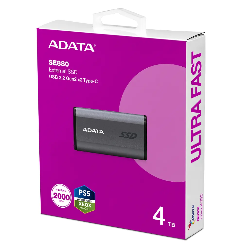 Накопичувач SSD USB 3.2 4TB SE880 ADATA (AELI-SE880-4TCGY) - фото 7