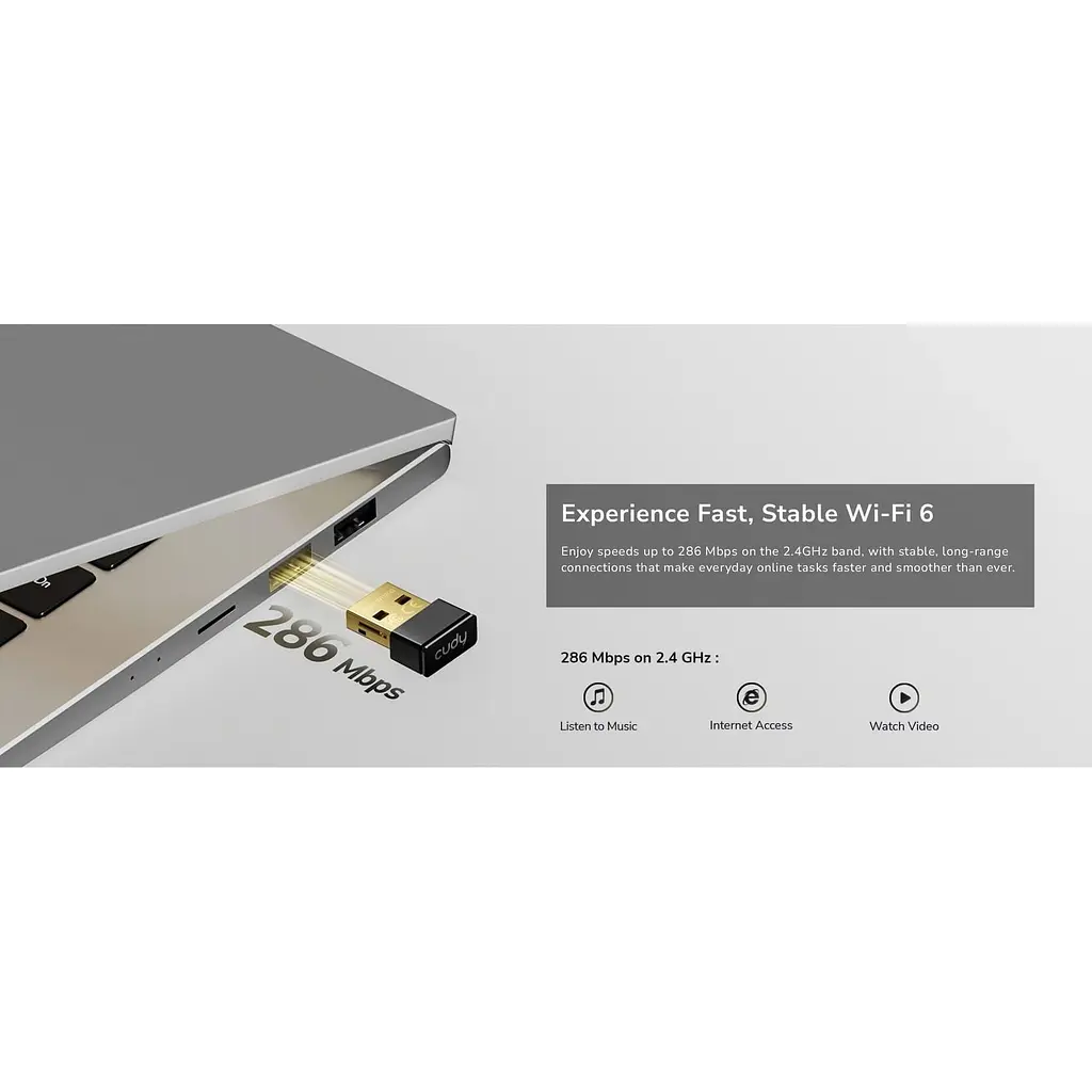 WiFi-адаптер Cudy WU300 AX300 Wi-Fi 6 Nano (WU300) - фото 9