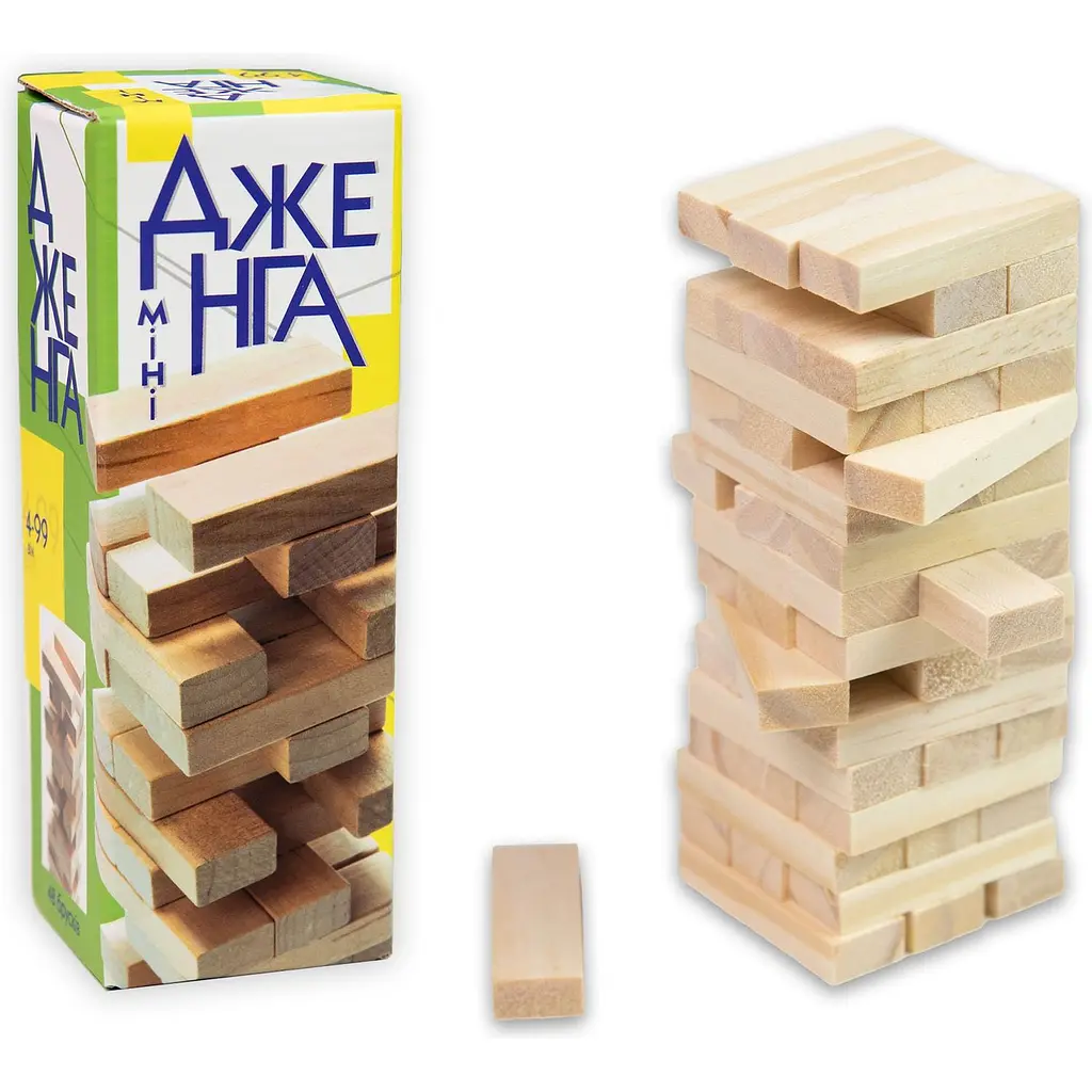 Настольная игра Strateg Дженга мини 48 брусков (30968) - фото 2