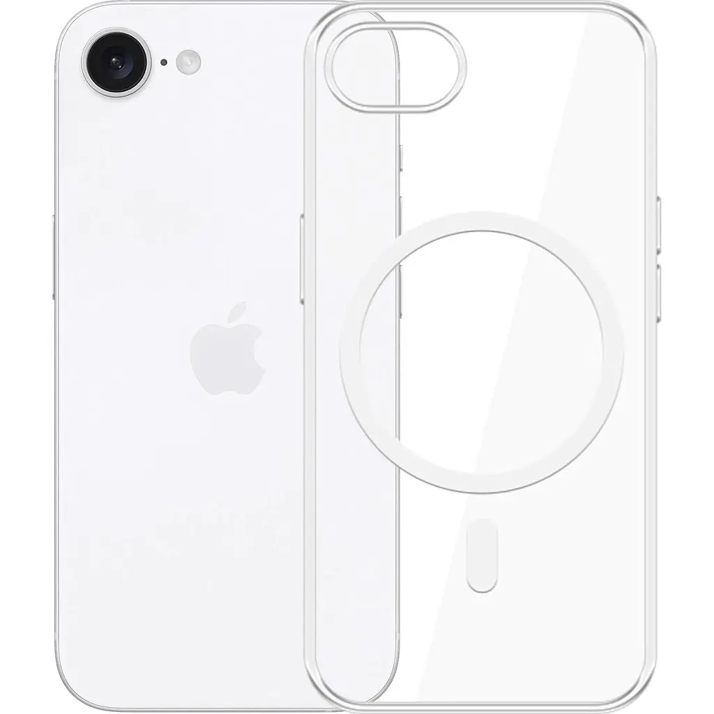 Чохол Clear Case with MagSafe для Apple iPhone 17e/ 16e Transparent AAA [138722] - фото 2