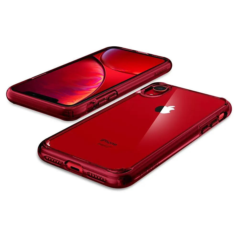 Чохол протиударний Spigen Ultra Hybrid 064CS25346 для iPhone XR (6.1") Red - фото 8