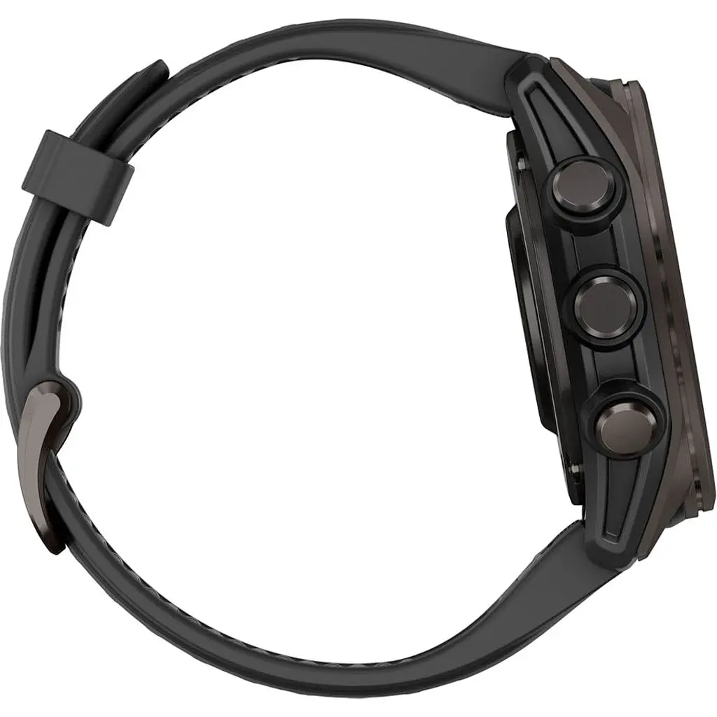 Смарт-годинник Garmin Fenix 8 AMOLED Sapphire 43mm Carbon Gray DLC Titanium with Black/Pebble Gray Silicone Band (010-02903-21) [115064] - фото 5