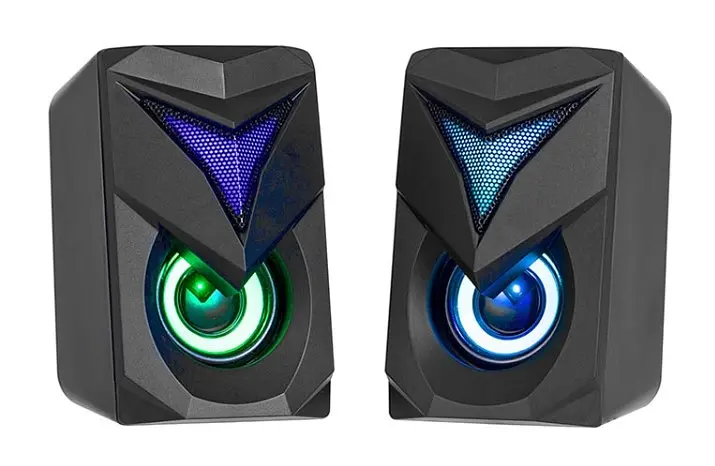 Колонки для комп'ютера Xtrike Me SK-405 акустика колонки для ПК з підсвіткою комп'ютерні динаміки 2 шт. Чорний - фото 4