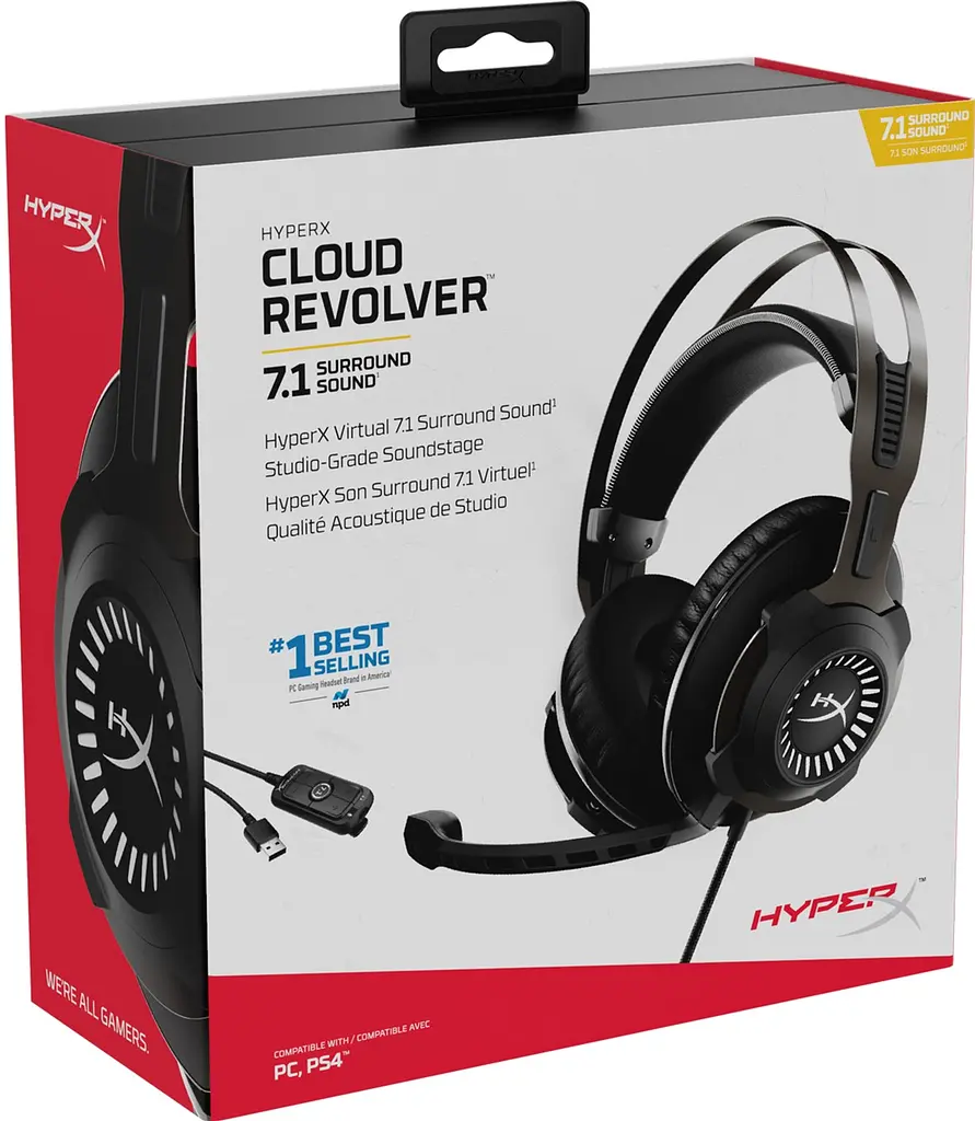 Гарнітура ігрова HyperX Cloud Revolver 3.5 мм/USB Black (HHSR1-AH-GM/G) - фото 8